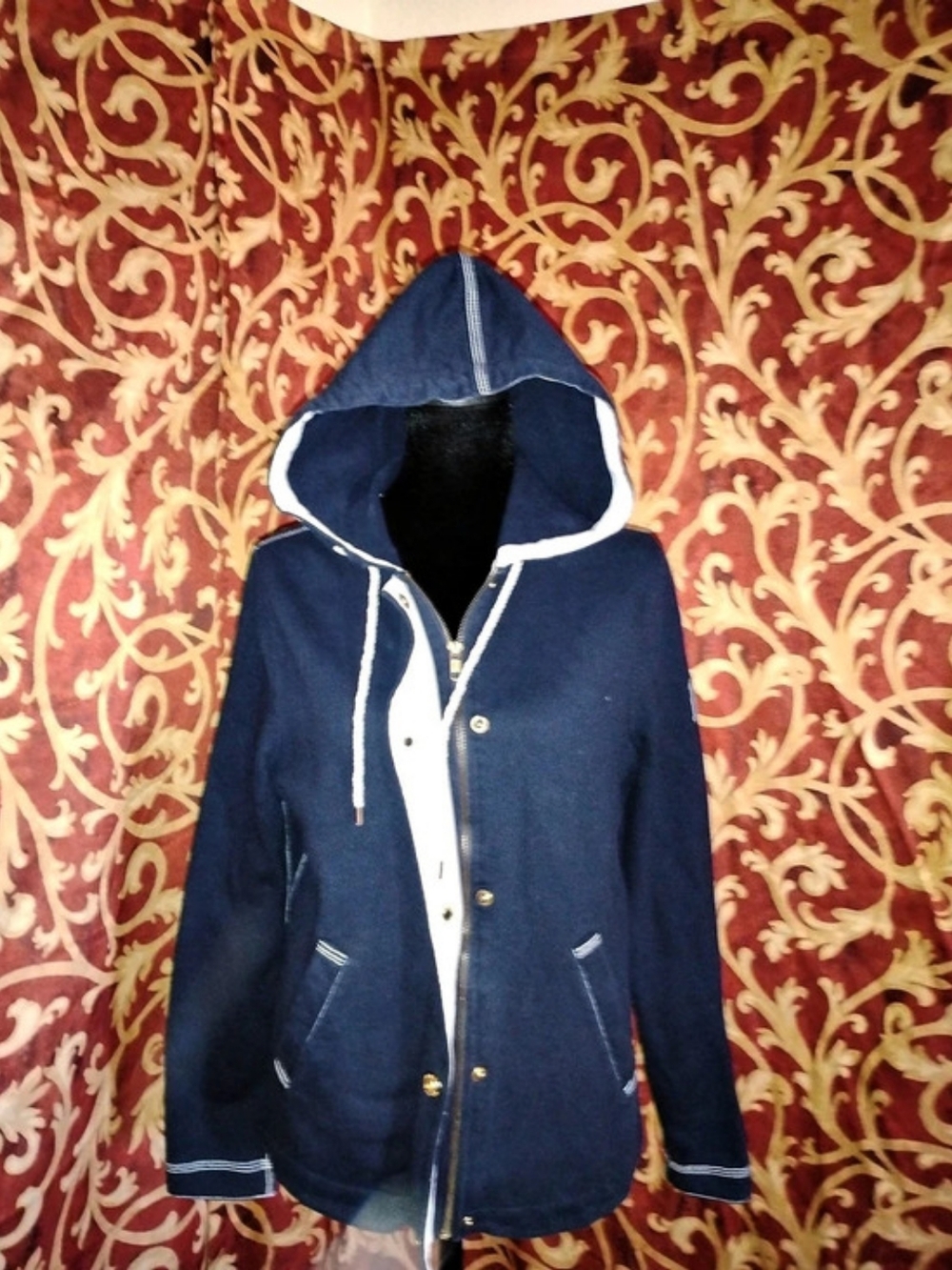 Lauren Jeans Co. by Ralph Lauren Jeans Co. Hooded Utility Jacket Blue